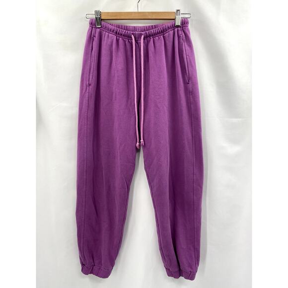 Xirena Purple Cotton Joggers - Picture 1 of 7